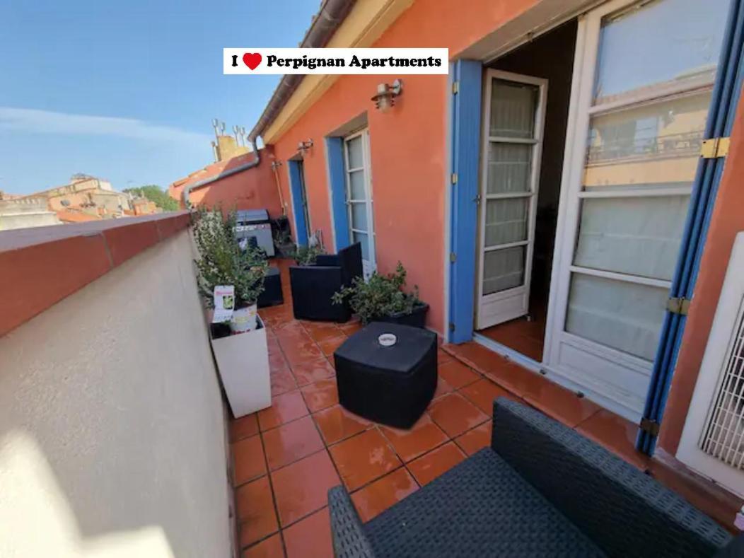 I Love Perpignan Duplex Terrasse Esterno foto